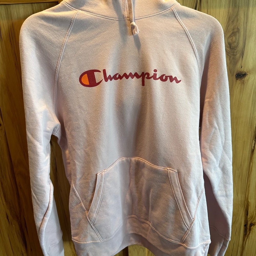 Champion Light Pink Pullover Hoodie